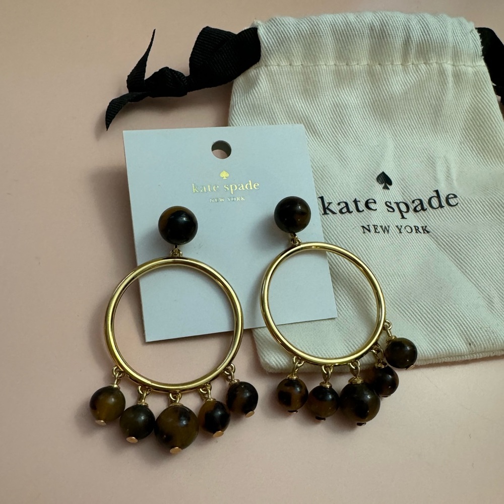 Kate Spade tortoise earrings